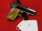 Browning Belgium 6mm x 35 Pistol, SN:421991S (HG)