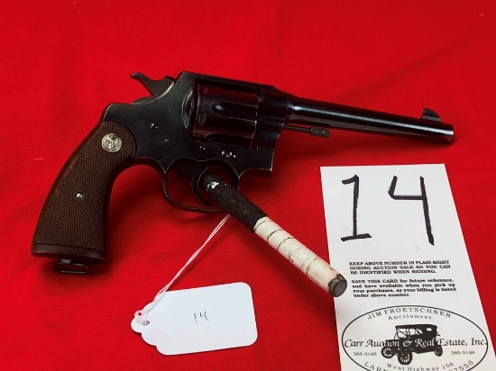 Colt New Service, 38 Special, 6” Bbl, SN:335156 (HG)