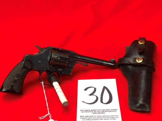 Colt Army Special 32-20 w/Holster, 5” Bbl, SN:588147 (HG)