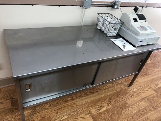 Stainless Steel Table/Cabinet 30"x36"x72"
