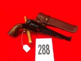 Rem 1858 Repo, .44 Cal., Cap and Ball, w/Leather Holster SN: 196640 (EX)