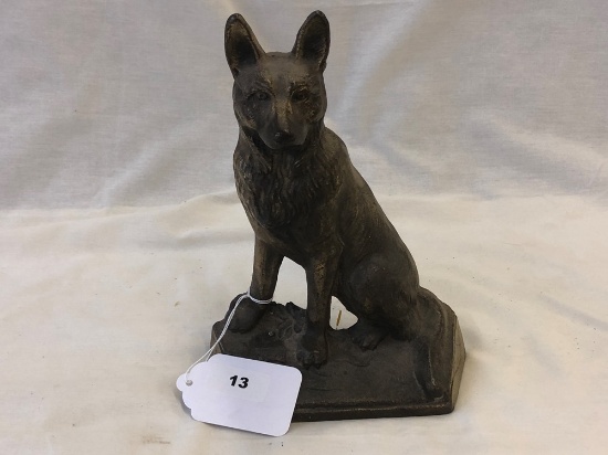 Cast (Brass?) Dog Doorstop (Marked "275")