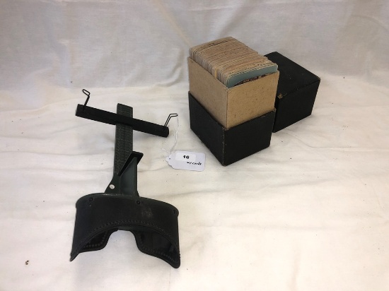 Stereoscope w/Box of Cards