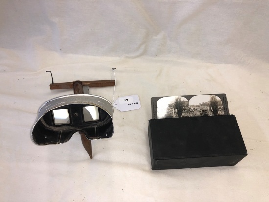 "Perfectscope" Stereoscope w/Box of Cards
