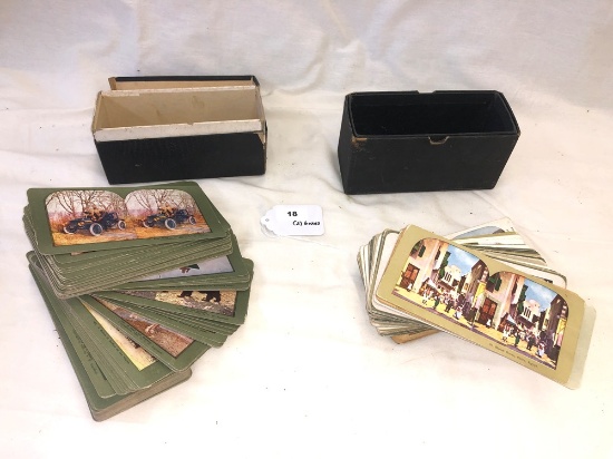 (2) Boxes Stereoscope Cards