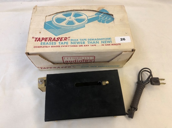 "Taperaser" (Bulk Tape Demagnetizer) by Audiotex w/Box