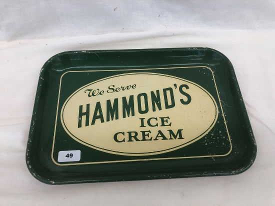 Hammond's Ice Cream Tray