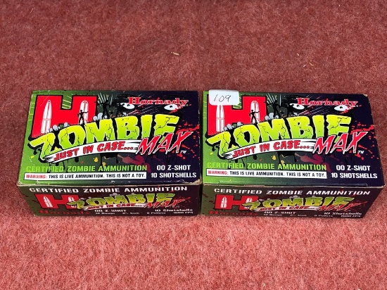 (2) Hornady 12 Ga., 00Z Zombie Max (x2)
