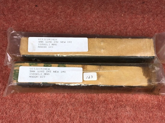 (2) 9mm 32 Rnd UZI Mag (x2)