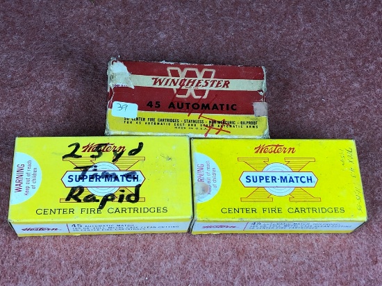 (3) 45 Auto Winchester/Western (x3)