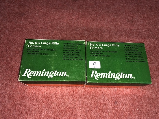 Remington No. 9 1/2 Large Rifler Primers 1000/Box (x2)