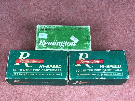 (3) Remington 22 Rem. "Jet" & "Jet" Mag (x3)