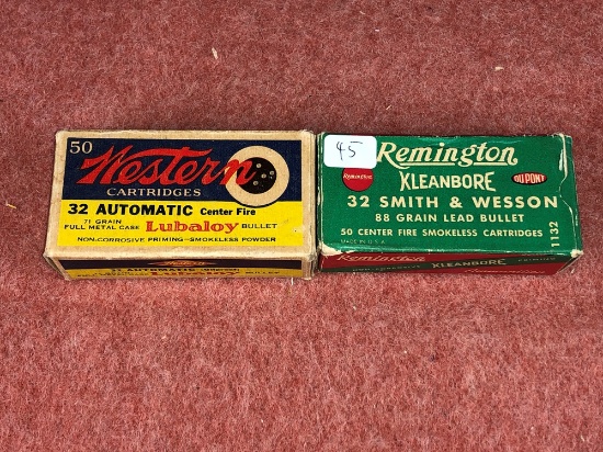 (2) 32 Auto Western & Remington (x2)
