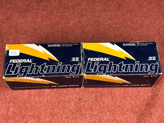 (2) Federal Lightning .22LR (x2) Bricks
