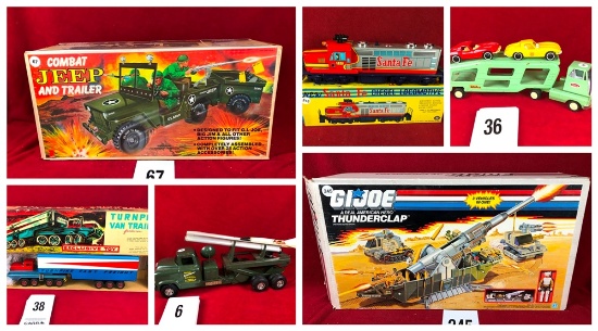 356 Antique & Modern Toys - Farm, Military, Trains