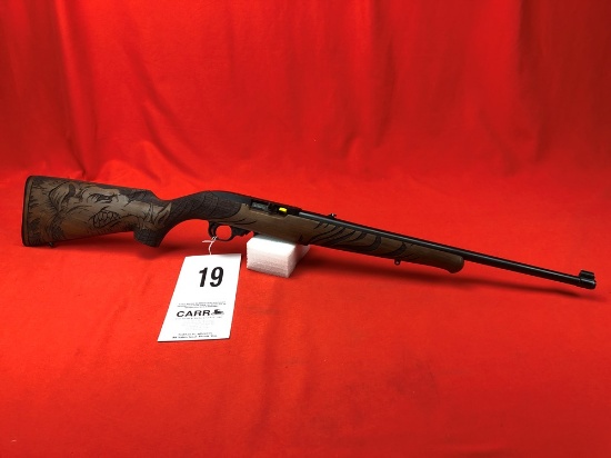 Ruger 10-22, 22 LR, Etched Tusked Hog, SN:001173034