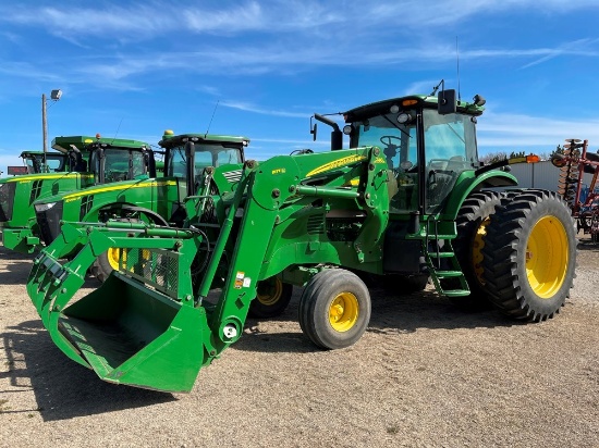 2009 JD 7630 2WD Tractor w/746 Loader, 2,330 Hrs.