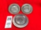(3) John Deere Pewter Plates
