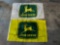 (2) John Deere Flags