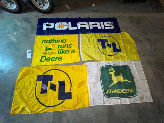 (5) John Deere & T&L & Polaris Flags