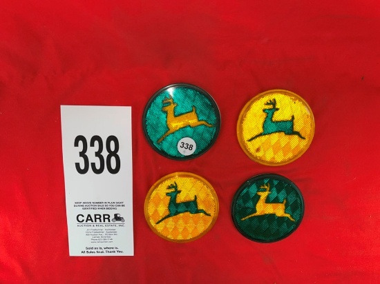 (4) John Deere Reflectors