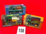 (3) John Deere Truck Banks