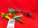 (3) John Deere Airplane, Banks & Thresher