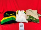 (3) John Deere Sweaters