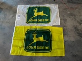 (2) John Deere Flags