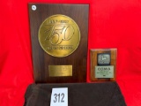 150 Yr Plaque & 1987 A.V.I Plaque