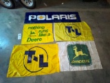 (5) John Deere & T&L & Polaris Flags