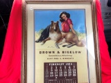1953 Brown & Bigelow Framed Calendar