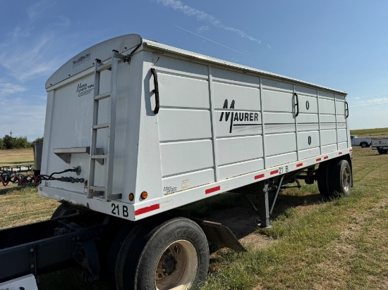 2011 Mauer 24' Grain Trailer w/ Roll-Over Tarp