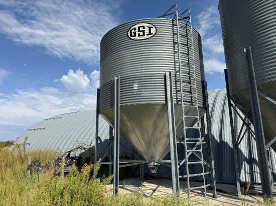 GSI 1,100 bu. Cone Bottom Grain Bin (to be relocated - responsibility of Buyer)