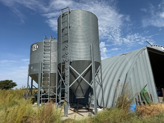 Behlen 600 bu. Cone Bottom Grain Bin (to be relocated - responsibility of Buyer)