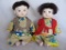 Two 1930s Japanese baby dolls