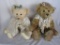 Two artist character mohair bears