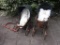 Two reproduction antique doll prams