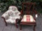 Two front room dolls chairs