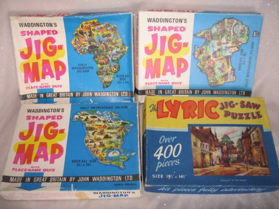 Eighteen vintage boxed child Jig-saw puzzles:- includes Noddy