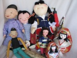 Mixed box of Japanese / oriental dolls