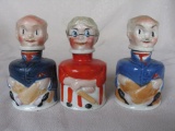 Three figural ink bottles 1900s 