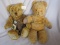 Two Bears:- unjointed Verna gold mohair