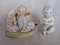 Two bisque figurines. Gorgeous seated baby