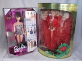 Three NRFB Mattel Barbie:- Happy Holidays