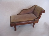 Vintage dollhouse wood furniture:- 15cm lg