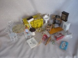 Mixed miniature dollhouse furniture:- includes Shackman