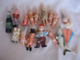 Box of nine weary dolls:- includes