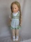 Swivel head 1930s Kathe Kruse Doll V111 with single back head seam 20