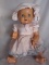 English Palitoy baby composition 1930s 45cm, blue sleep eyes, real lashes,